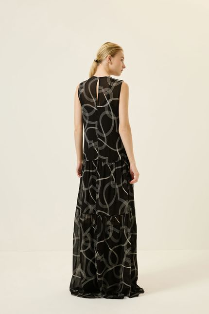 Vestido ggt longo gal gal preto