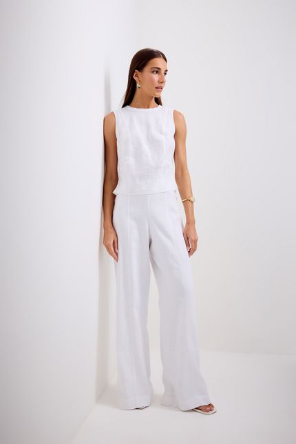 Blusa rami pespontos branco