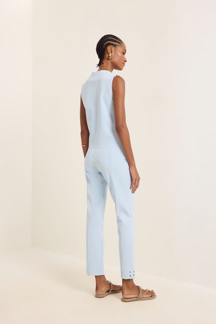 Calça skinny tecno azul ceu