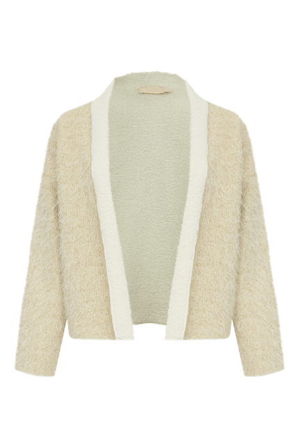 Casaco chenille lurex off white