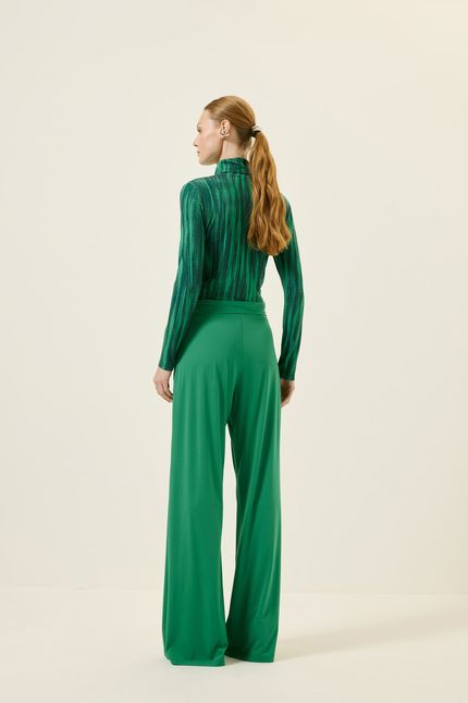 Calça bio jersey amarração verde classico