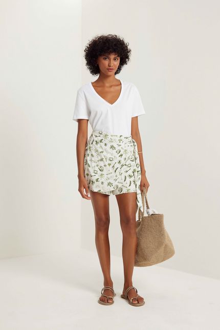 Tshirt cotton modal premium off white