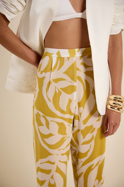 Calça ggt maranta amarelo banana