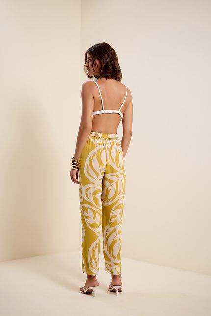 Calça ggt maranta amarelo banana