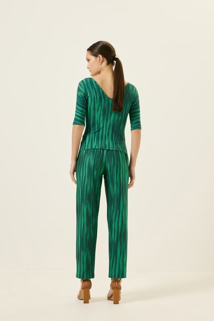 Blusa decote mc sonora  sonora verde classico