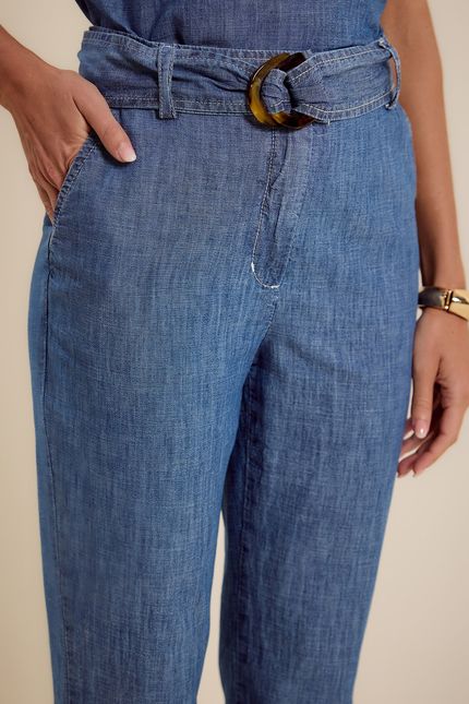 Calça jeans faixa
