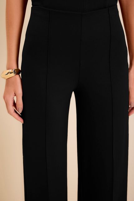 Calça detalhe friso preto
