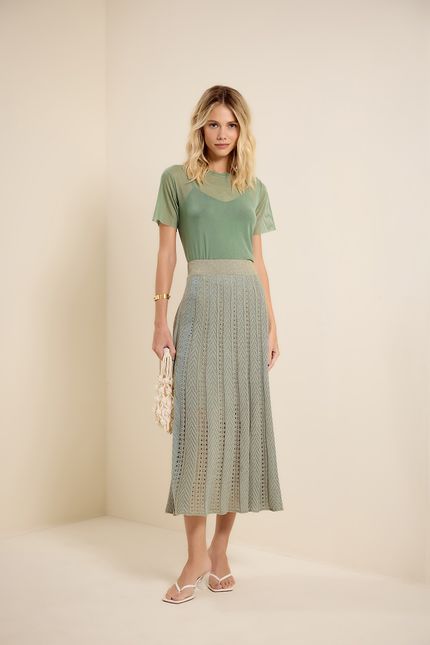 Blusa tule tshirt mc verde seiva