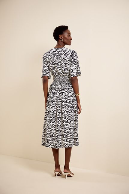 Vestido bio jersey mc cones cones preto c/off white