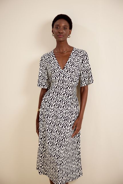 Vestido bio jersey mc cones cones preto c/off white