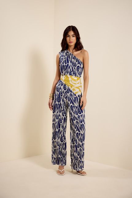 Blusa tule ombro só caminhos caminhos azul noite